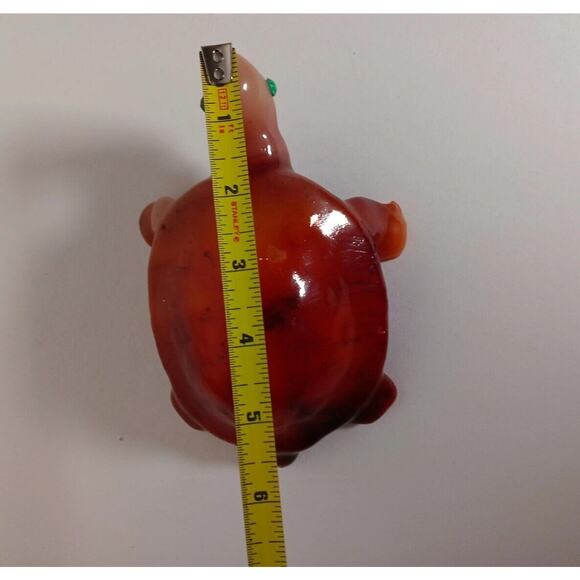 Lot of 2 Vintage Turtle Candle Glazed Wax Plastic Eyes Luccia Miami FL - Picture 10 of 16